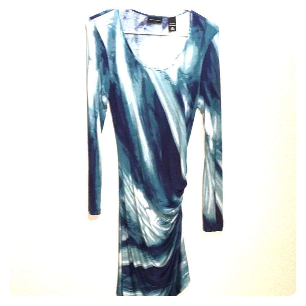 New York and co dress medium rouched side Teal